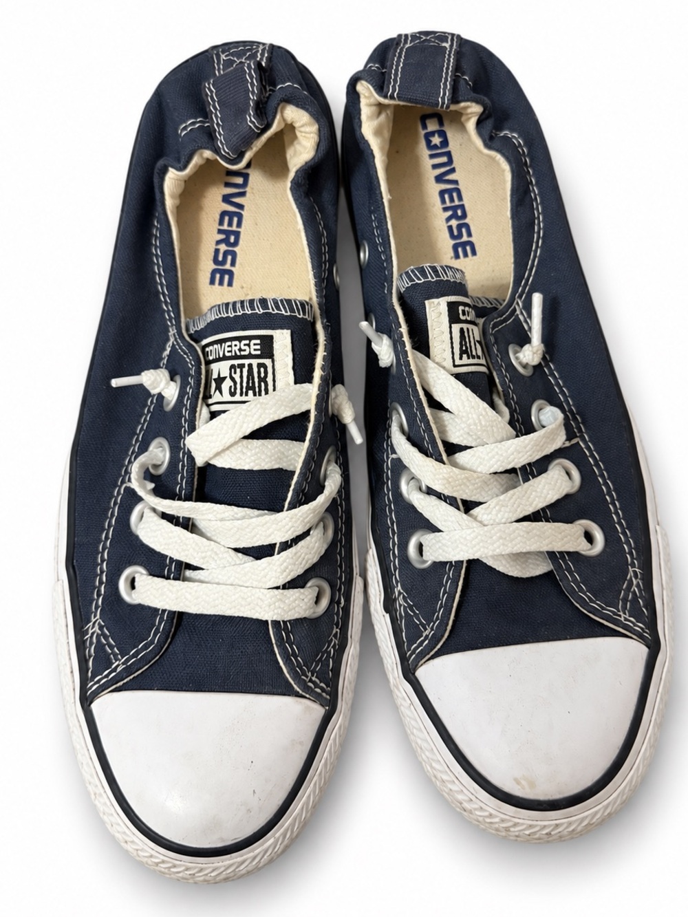 Converse All Star Women's Navy Canvas Low-Top Sneakers